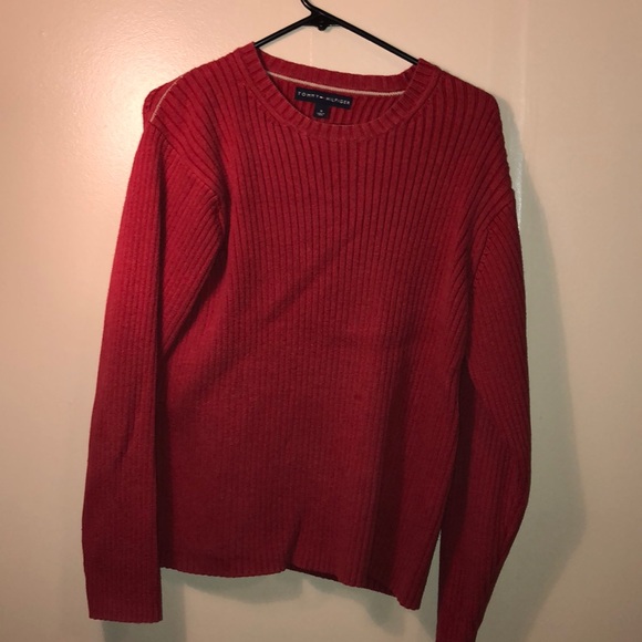 red tommy hilfiger sweater - Picture 1 of 5